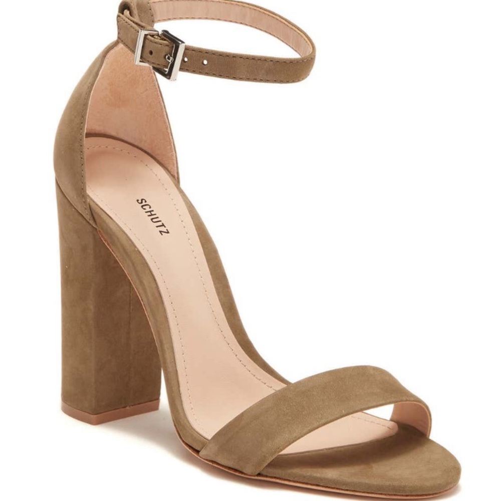 Schutz Enida Ankle strap sandal in Aspen Green